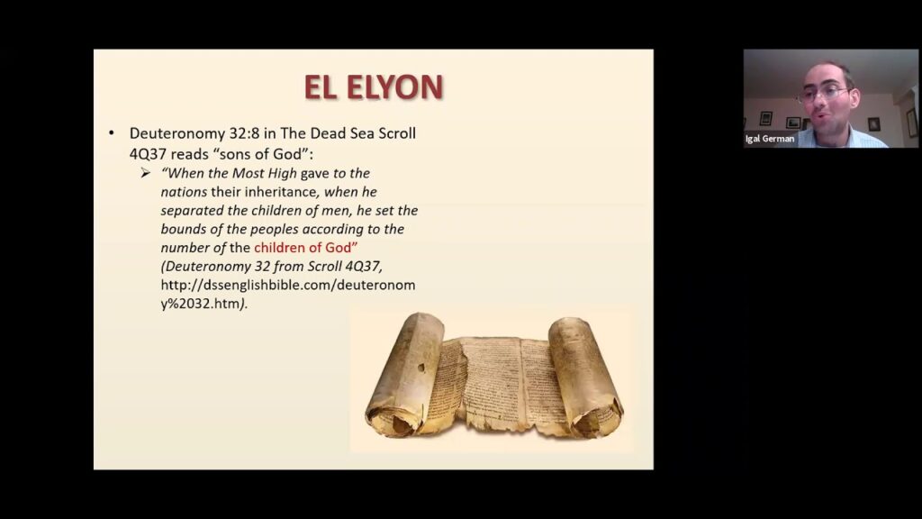 THE MOST HIGH GOD IN DEUTERONOMY 32:8-9