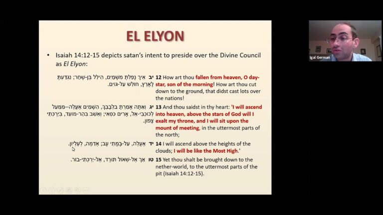 THE MOST HIGH GOD IN ISAIAH 14:12-15